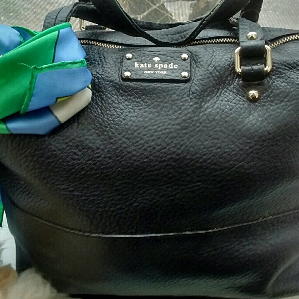 Last call firm KATE SPADE leather BLACK BAG